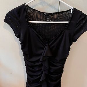 White House Black Market Sheer Top